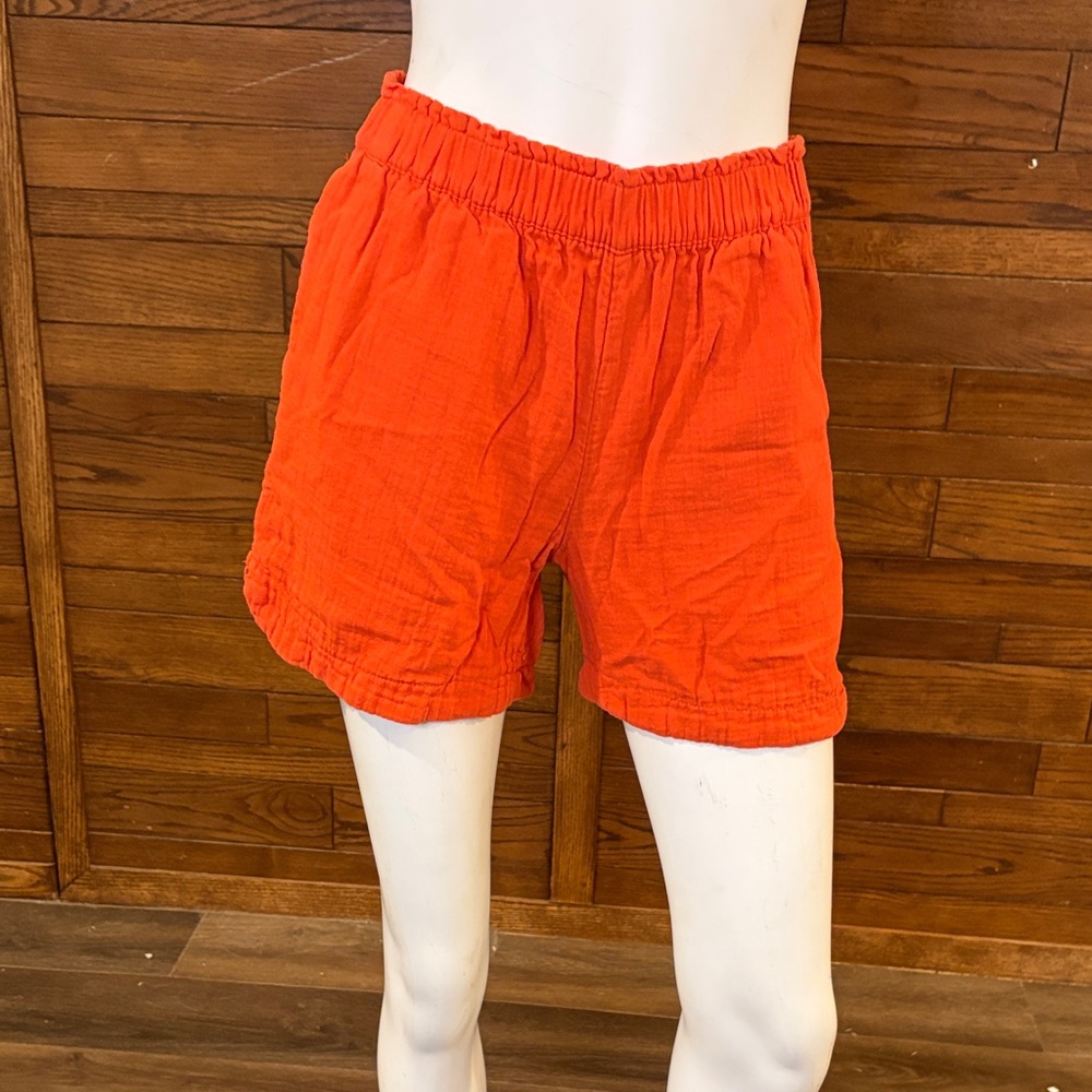 Old Navy Women's High Waist Bright Orange Shorts